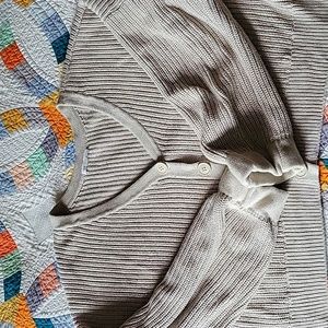 Vetta Chunky cropped cardigan Donegal color